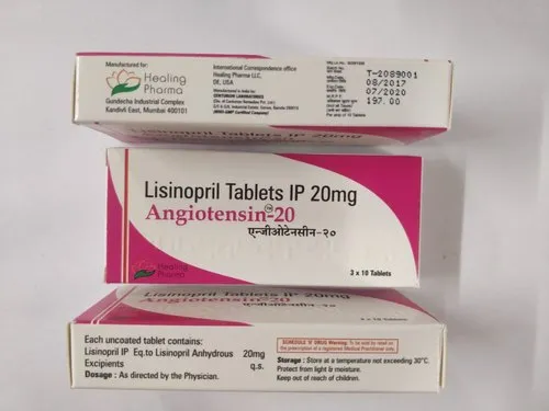 Healing Pharma Allopathic Lisinopril 20 Mg Tablet